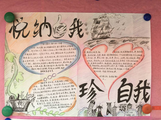 525"悦纳自我61珍爱自我"心理手抄报大赛简讯